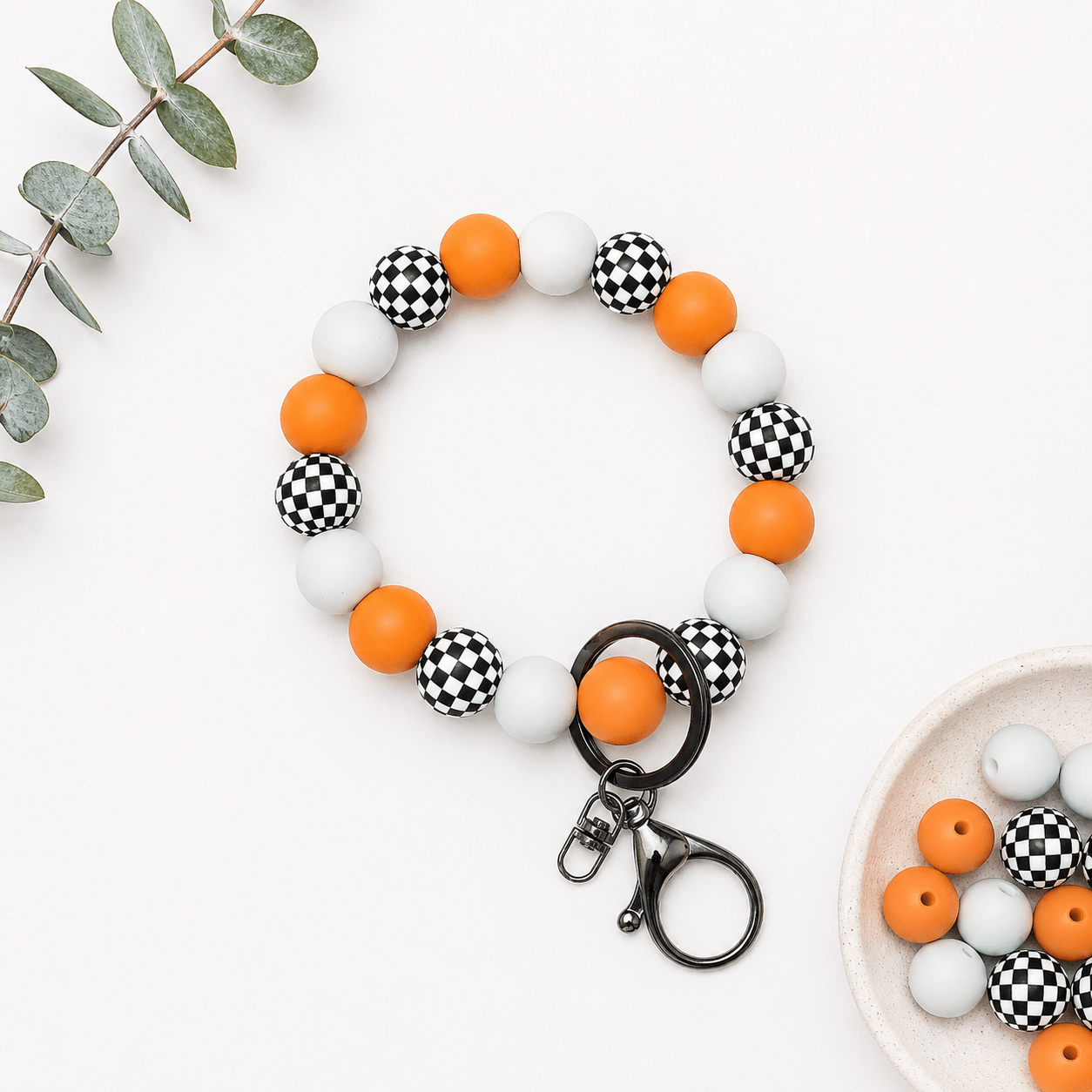 Burnt Orange & Checkered - Kaits Kreations