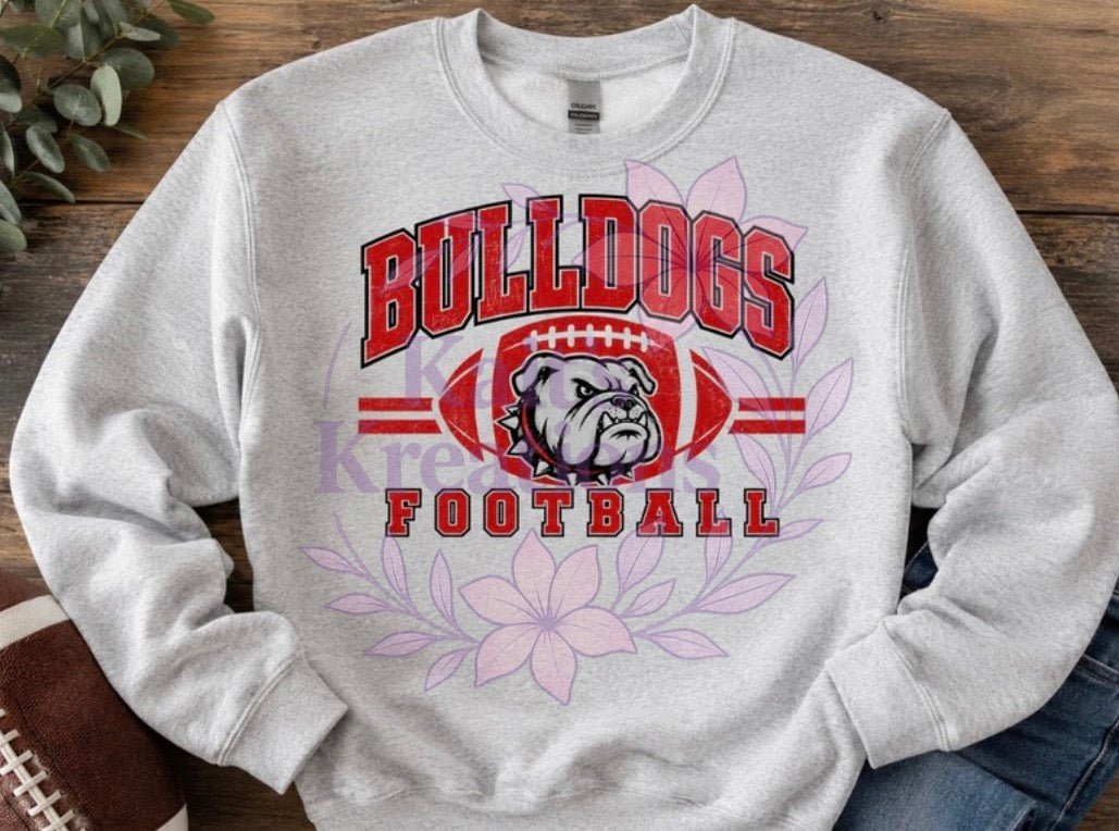 Bulldogs Football - Kaits Kreations