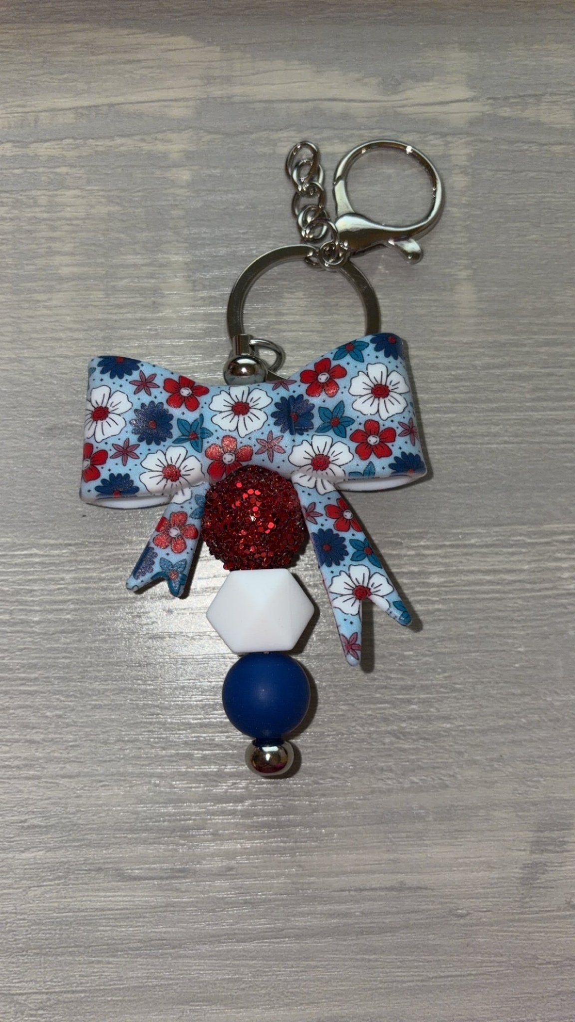 Red, White & Blue Bow - Kaits Kreations