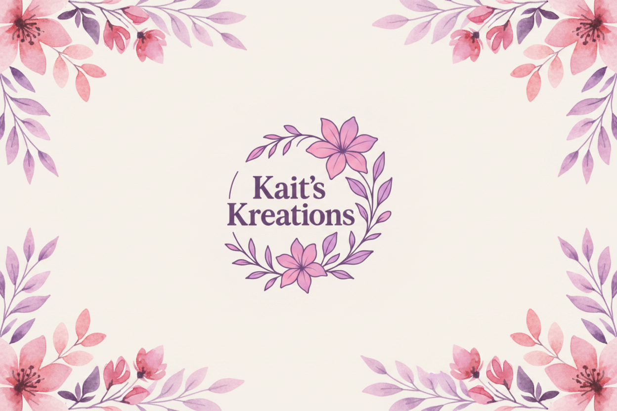 Kait's Kreations Hero Banner with Logo